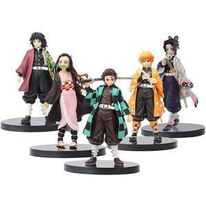 lot de 5 figurines demon slayer